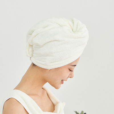 Prosop de păr moale din microfibră pentru fete, super absorbant, cu uscare rapidă, șapcă de duș magică pentru femei, pentru baie, turban de păr, înveliș cu cap răsucit