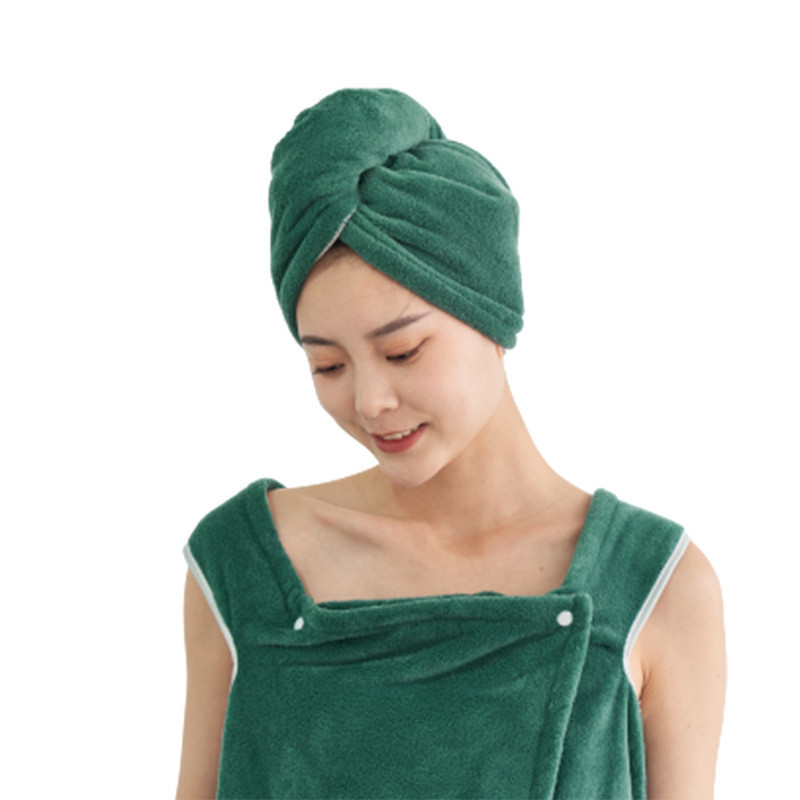 Prosop de păr moale din microfibră pentru fete, super absorbant, cu uscare rapidă, șapcă de duș magică pentru femei, pentru baie, turban de păr, înveliș cu cap răsucit