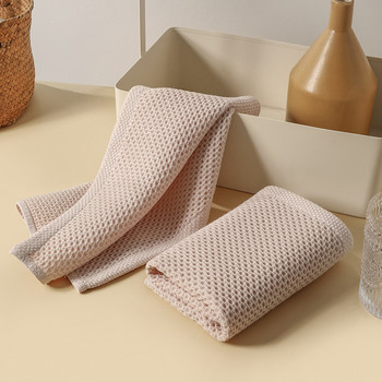 2PCS Абсорбираща памучна кърпа Незалепващо масло Домакинска кухненска кърпа Чай Плот за почистване на пчелна пита Кърпи за почистване на дома