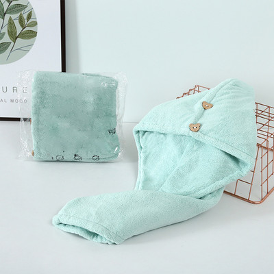 Moteriški mergaičių rankšluosčiai Vonios kambario mikropluošto rankšluosčiai greitai džiūstantys plaukų rankšluosčiai Magic dušo kepuraitė Turbano galvos apvyniojimas