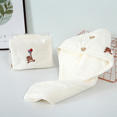 Moteriški mergaičių rankšluosčiai Vonios kambario mikropluošto rankšluosčiai greitai džiūstantys plaukų rankšluosčiai Magic dušo kepuraitė Turbano galvos apvyniojimas