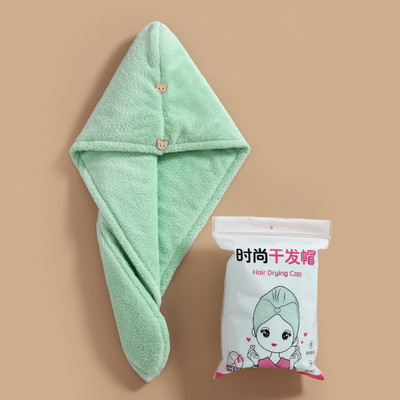 Căciulă de uscare a părului pentru femei Căciulă de prosop de păr cu uscare rapidă Căciulă de baie Căciulă de prosop solidă din microfibră Turban cu absorbție superioară Căciulă de uscat pentru păr