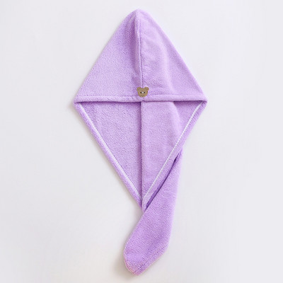 Căciulă de uscare a părului pentru femei Căciulă de prosop de păr cu uscare rapidă Căciulă de baie Căciulă de prosop solidă din microfibră Turban cu absorbție superioară Căciulă de uscat pentru păr