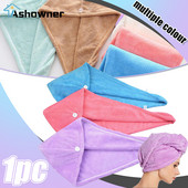 1kom Ručnik od mikrovlakana za brzo sušenje kose Ženska brzosušiva superupijajuća kapa za djevojčice Turban Ručnici Alat za kupanje