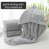 Bambusa kokogļu šķiedras matu dvieļi koraļļu vilnas sausi mati Quick Dry Anti-Frizz matu dvieļi matu žāvēšanai Sieviešu meitenes Vannas istaba