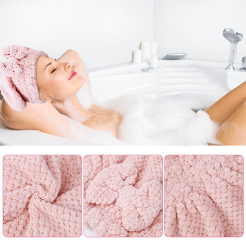 Абсорбираща шапка за дълга коса Бързосъхнеща кърпа за коса Шапка за душ Силно абсорбираща кърпа след баня за баня