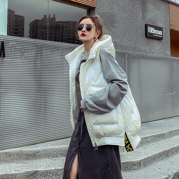 Vestă casual cu fermoar de lungime medie pentru femei