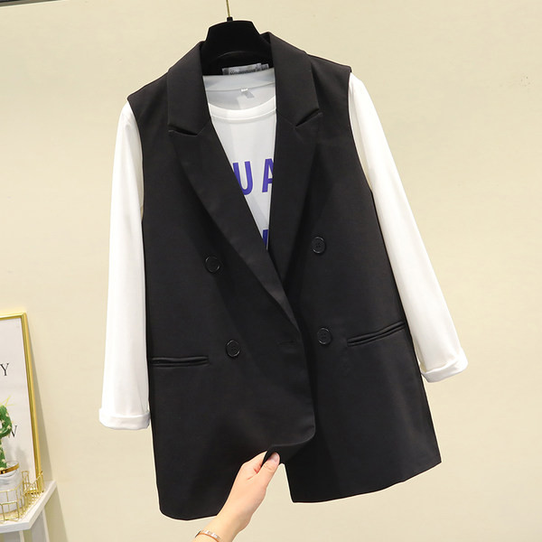 Két színben zsebes női mellény