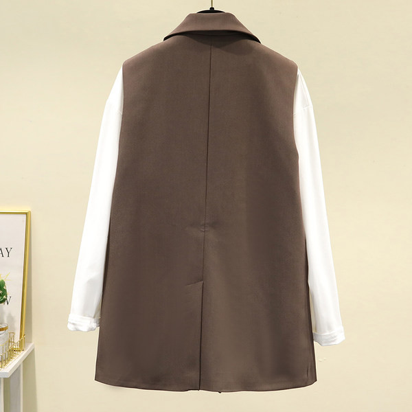 Két színben zsebes női mellény