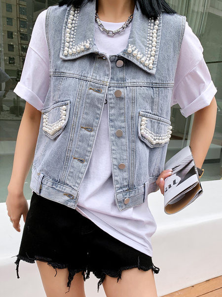 Vesta de dama cu perle