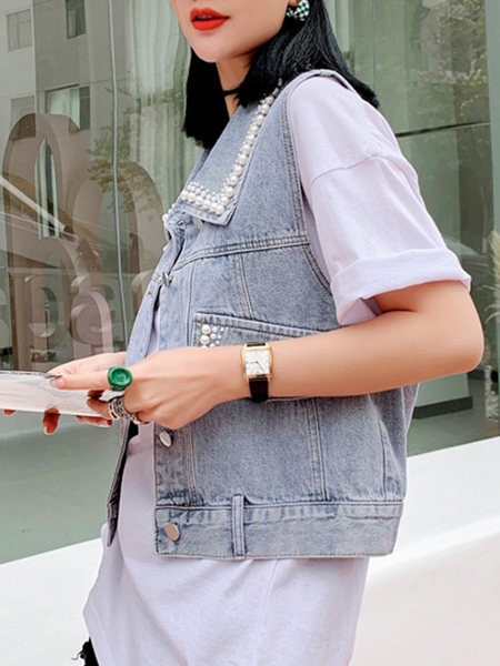 Vesta de dama cu perle