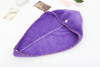 Női száraz hajtörölköző Mikroszálas egyszínű, gyorsan száradó, erős vízelnyelő hajszárító sapka zuhanyfejtörölköző