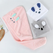 Mikropluošto plaukų džiovinimo įklotas po dušo Moteriškas rankšluostis greitai išdžiūstantiems plaukams kepuraitė, turbano galvos apdangalas, moteriškas mergaičių maudymosi įrankis