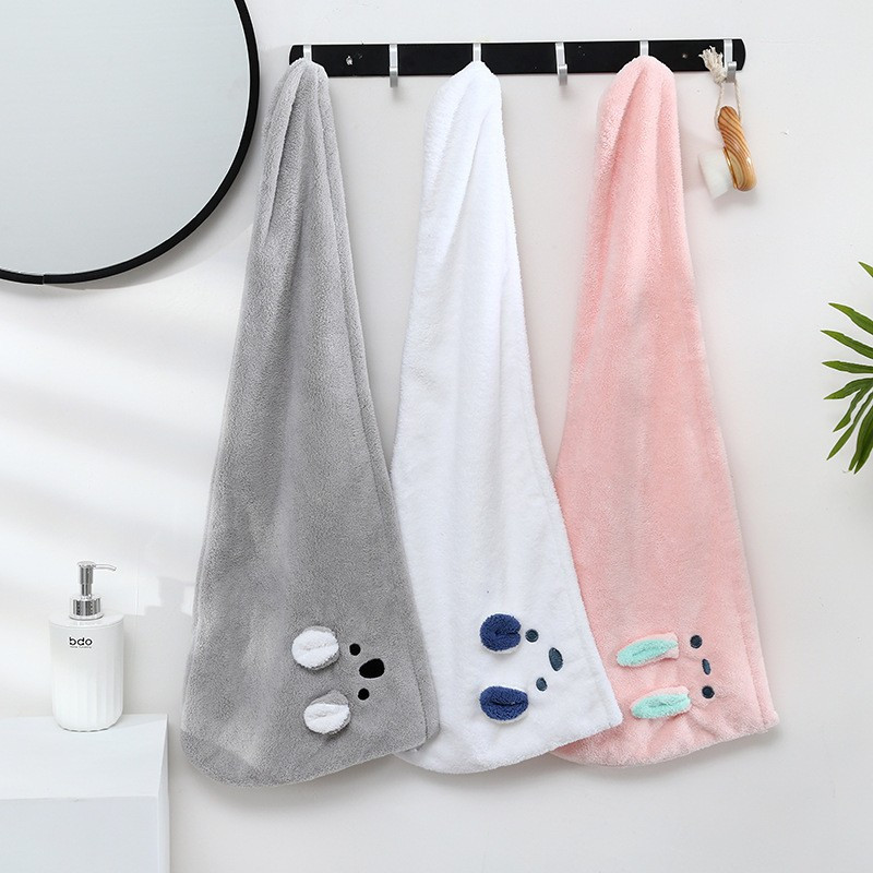 Mikropluošto plaukų džiovinimo įklotas po dušo Moteriškas rankšluostis greitai išdžiūstantiems plaukams kepuraitė, turbano galvos apdangalas, moteriškas mergaičių maudymosi įrankis