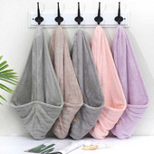 Prosop de păr moale pentru femei, absorbant, cu uscare rapidă, șapcă de duș de baie, catifea de coral, pânză de curățare pentru baie, prosoape, cârpă de spălat din microfibră