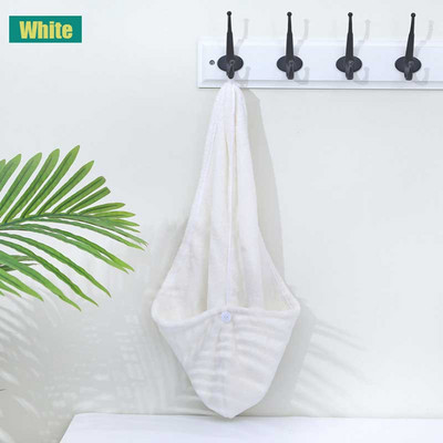 Moteriškas minkštas plaukų rankšluostis, sugeriantis greitai džiūstantis vonios dušo kepuraitė Coral Velvet vonios kambario valymo audinys rankšluosčiai Mikropluošto skalbimo šluostė