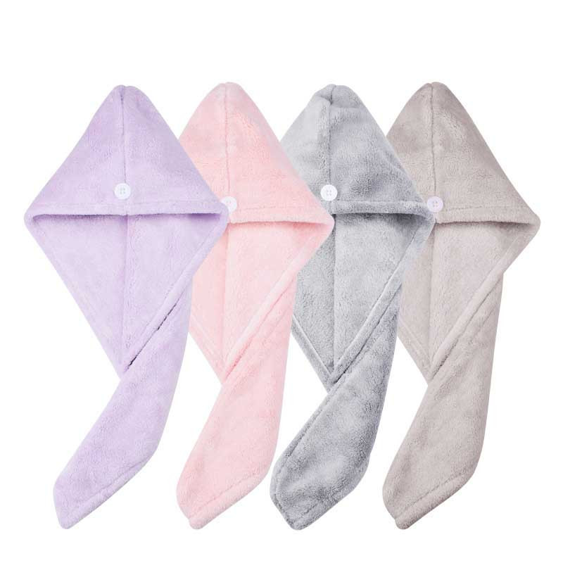 Moteriškas minkštas plaukų rankšluostis, sugeriantis greitai džiūstantis vonios dušo kepuraitė Coral Velvet vonios kambario valymo audinys rankšluosčiai Mikropluošto skalbimo šluostė