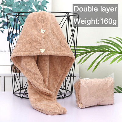 Femei Fata Prosoape Baie Microfibră Cască de duș Prosop Pălării de baie pentru femei Cap uscat pentru păr Uscare rapidă Moale pentru Lady Turban Head