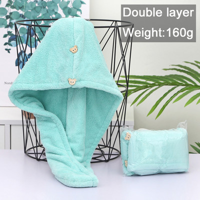 Femei Fata Prosoape Baie Microfibră Cască de duș Prosop Pălării de baie pentru femei Cap uscat pentru păr Uscare rapidă Moale pentru Lady Turban Head