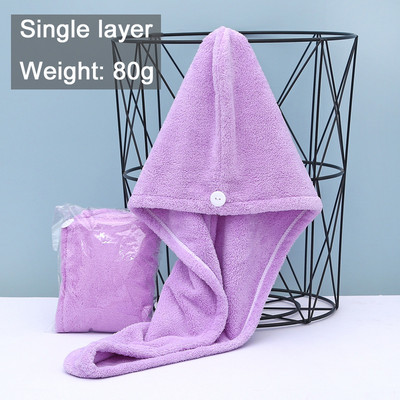 Femei Fata Prosoape Baie Microfibră Cască de duș Prosop Pălării de baie pentru femei Cap uscat pentru păr Uscare rapidă Moale pentru Lady Turban Head