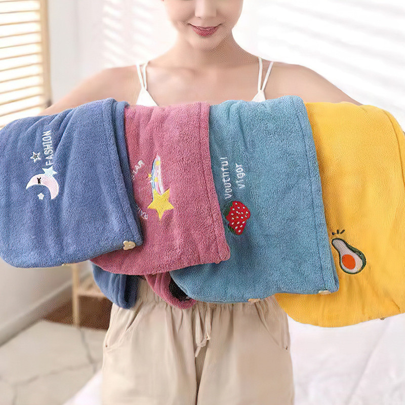 Korall gyapjú nedvszívó zuhanysapka női hajszárító sapka Gyorsan száradó hajtörölköző sapka szuper felszívódás gyorsan száradó zuhanysapka