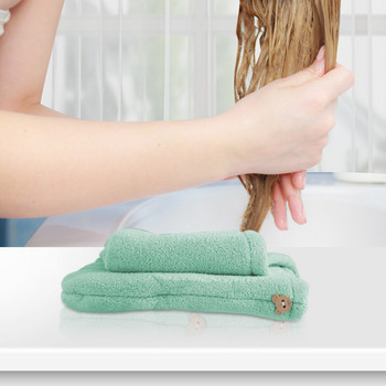 Μαλλιά τουρμπάνια για πετσέτες από μικροΐνες για βρεγμένα μαλλιά Πετσέτες στεγνώματος μαλλιών Καπάκι ντους για σγουρά μακριά μαλλιά 2022