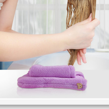 Μαλλιά τουρμπάνια για πετσέτες από μικροΐνες για βρεγμένα μαλλιά Πετσέτες στεγνώματος μαλλιών Καπάκι ντους για σγουρά μακριά μαλλιά 2022
