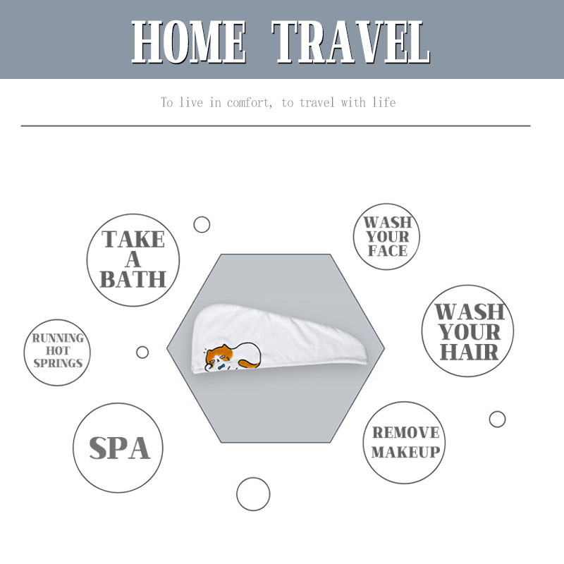 Femei Fata Prosoape baie Prosop din microfibră Prosop de păr cu uscare rapidă Cască de duș magică Turban pentru femeie Haarhanddoek Badstof