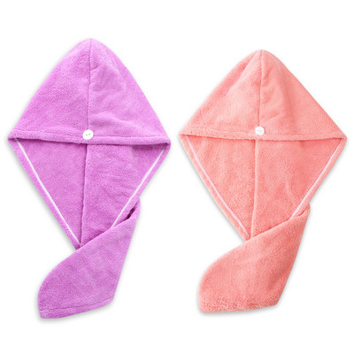 1/2db Mikroszálas törölközősapka zuhany után Gyorsan száradó haj női lányoknak, női szuper nedvszívó törölköző fejpakolás fürdőeszközök