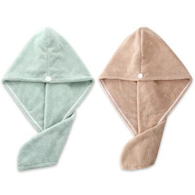 1/2db Mikroszálas törölközősapka zuhany után Gyorsan száradó haj női lányoknak, női szuper nedvszívó törölköző fejpakolás fürdőeszközök