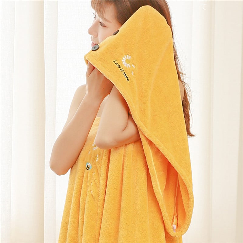 Moteriški mikropluošto rankšluosčiai Plaukų rankšluosčiai Vonios rankšluosčiai suaugusiems Pradžia Kilpiniai rankšluosčiai Vonios Serviette De Douche Turban plaukams džiovinti