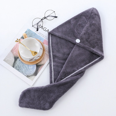 1 db mikroszálas fürdőlepedő Hajszárító Gyorsan száradó női fürdőlepedő puha zuhany nőnek Férfi turbán fejpakolás fürdőeszközök