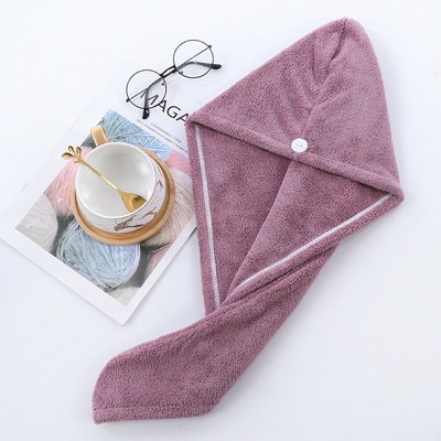 1 db mikroszálas fürdőlepedő Hajszárító Gyorsan száradó női fürdőlepedő puha zuhany nőnek Férfi turbán fejpakolás fürdőeszközök