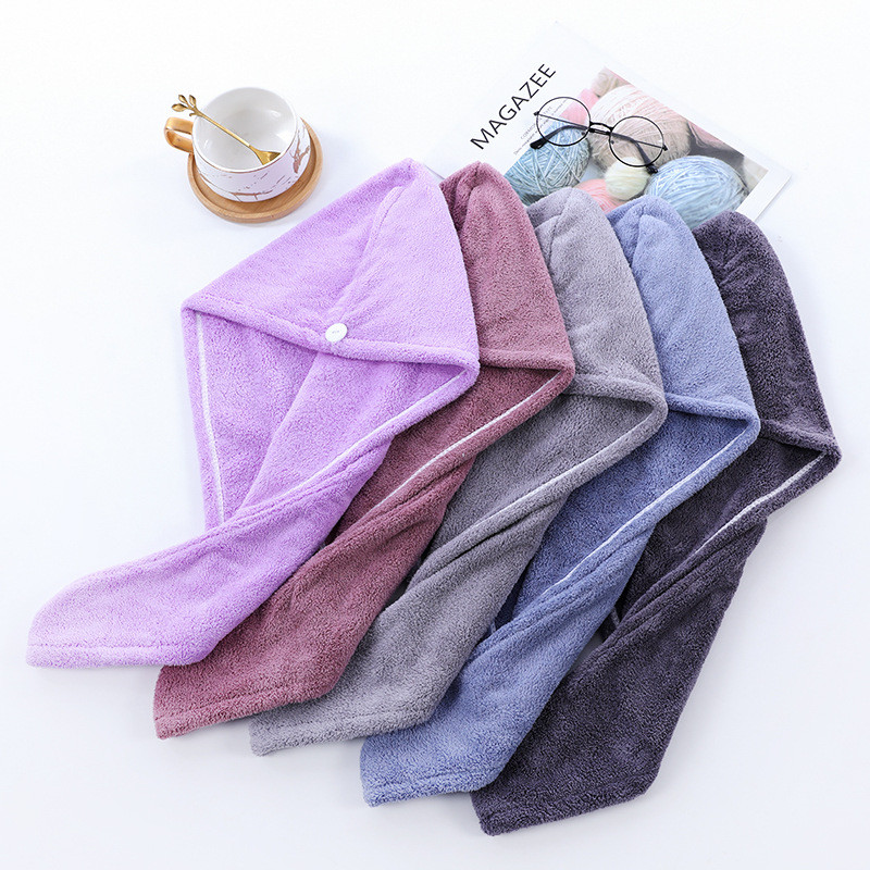 1 db mikroszálas fürdőlepedő Hajszárító Gyorsan száradó női fürdőlepedő puha zuhany nőnek Férfi turbán fejpakolás fürdőeszközök