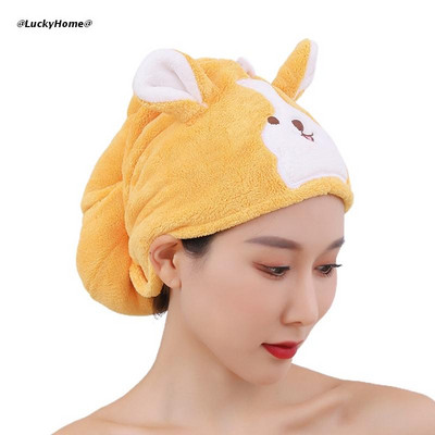 Suha kosa Ručnik za kosu od mikrovlakana Šešir za sušenje duge kose Ručnik za kupanje Brzo sušeći jaki upijajući vodu Alat za ženske ručnike za brisanje kose