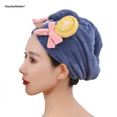 Suha kosa Ručnik za kosu od mikrovlakana Šešir za sušenje duge kose Ručnik za kupanje Brzo sušeći jaki upijajući vodu Alat za ženske ručnike za brisanje kose