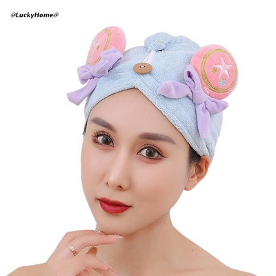 Suha kosa Ručnik za kosu od mikrovlakana Šešir za sušenje duge kose Ručnik za kupanje Brzo sušeći jaki upijajući vodu Alat za ženske ručnike za brisanje kose