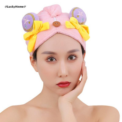 Suha kosa Ručnik za kosu od mikrovlakana Šešir za sušenje duge kose Ručnik za kupanje Brzo sušeći jaki upijajući vodu Alat za ženske ručnike za brisanje kose