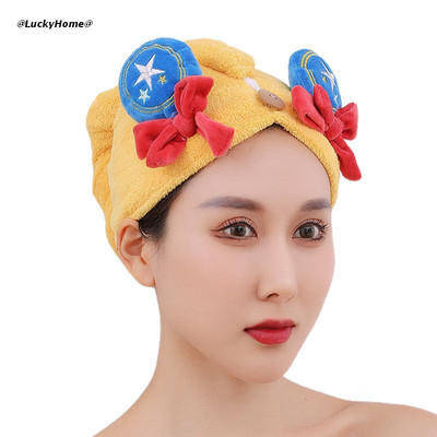 Suha kosa Ručnik za kosu od mikrovlakana Šešir za sušenje duge kose Ručnik za kupanje Brzo sušeći jaki upijajući vodu Alat za ženske ručnike za brisanje kose