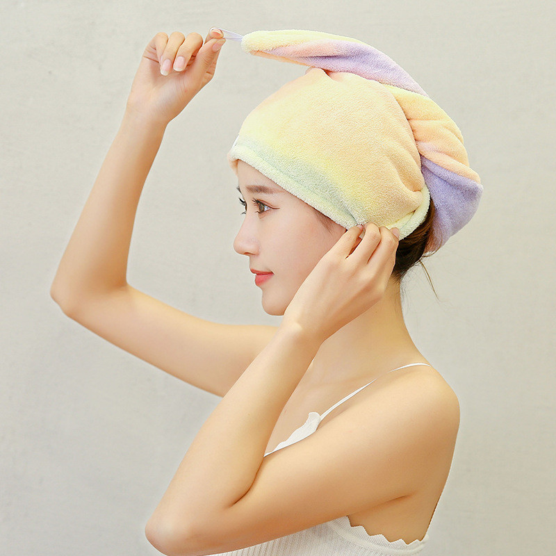 Ženski ručnik od mikrovlakana Ručnik za kosu Ručnici za kupanje za odrasle Kućni frotirni ručnici Kupaonica Serviette De Douche Turban za sušenje kose