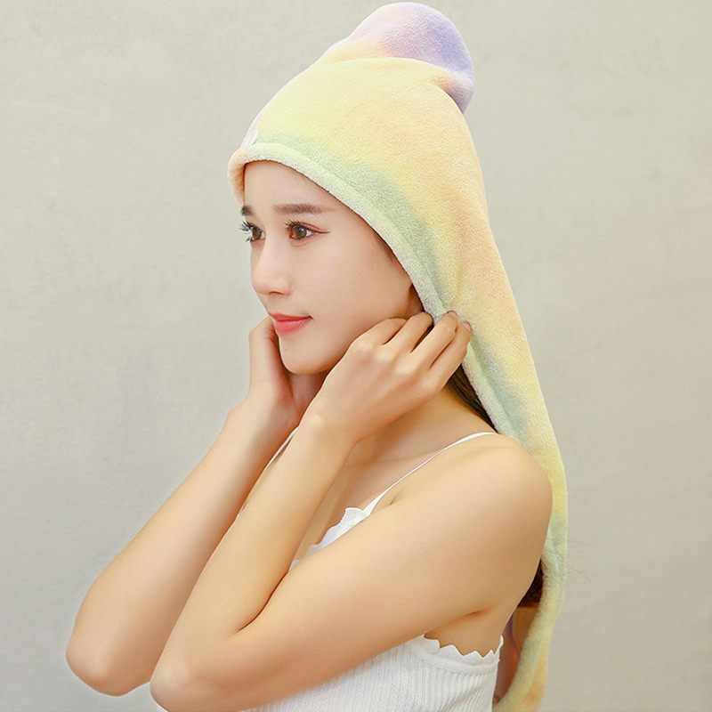 Ženski ručnik od mikrovlakana Ručnik za kosu Ručnici za kupanje za odrasle Kućni frotirni ručnici Kupaonica Serviette De Douche Turban za sušenje kose