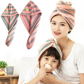 Înveliș pentru prosop de păr din microfibră pentru copii, femei, păr creț, turban de baie, prosoape pentru cap cu uscare rapidă, șapcă de duș magică pentru păr, cu uscare rapidă