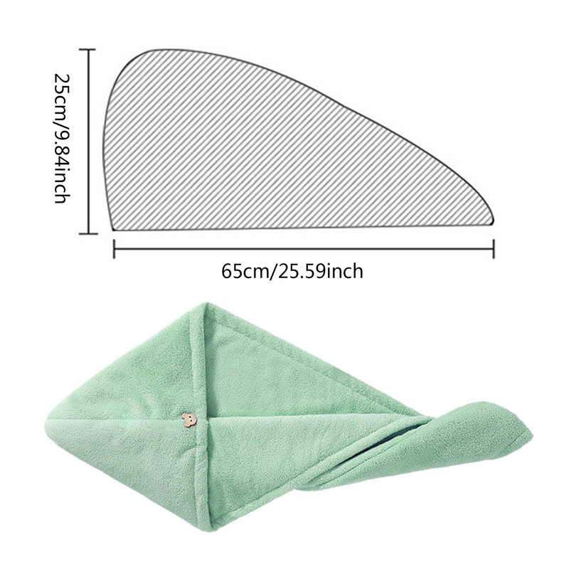 Moteriškos Magic Mikropluošto dušo kepuraitės Rankšluosčių kepuraitės Moteriškos Sausų Plaukų Kepurėlės Greitai Džiovinančios Minkštos Moteriai Turbano Galvai