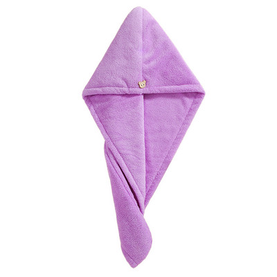 Moteriška plaukų džiovinimo kepurė Greitai džiūstanti plaukų rankšluosčių kepurė Kepurė vonios kepurė Mikropluošto kietas rankšluosčių dangtelis Super Absorption turbanas plaukų džiovinimo kepuraitė