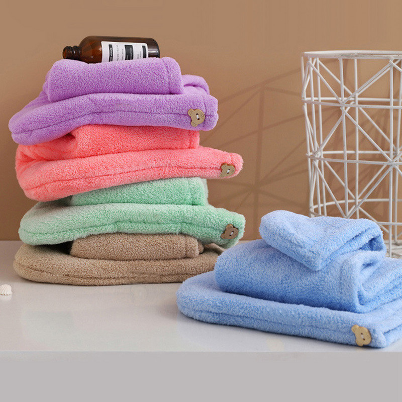 Moteriška plaukų džiovinimo kepurė Greitai džiūstanti plaukų rankšluosčių kepurė Kepurė vonios kepurė Mikropluošto kietas rankšluosčių dangtelis Super Absorption turbanas plaukų džiovinimo kepuraitė