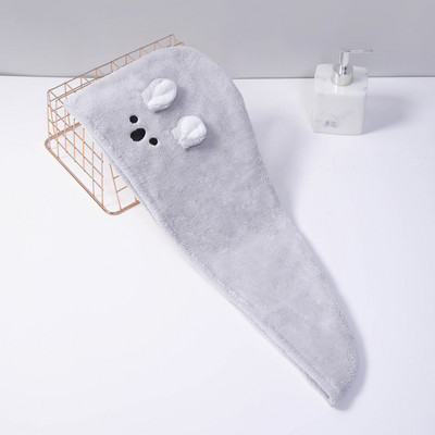 Prosop de păr moale din microfibră pentru fete, super absorbant, cu uscare rapidă, șapcă de duș magică pentru femei, pentru baie, turban de păr, înveliș cu cap răsucit