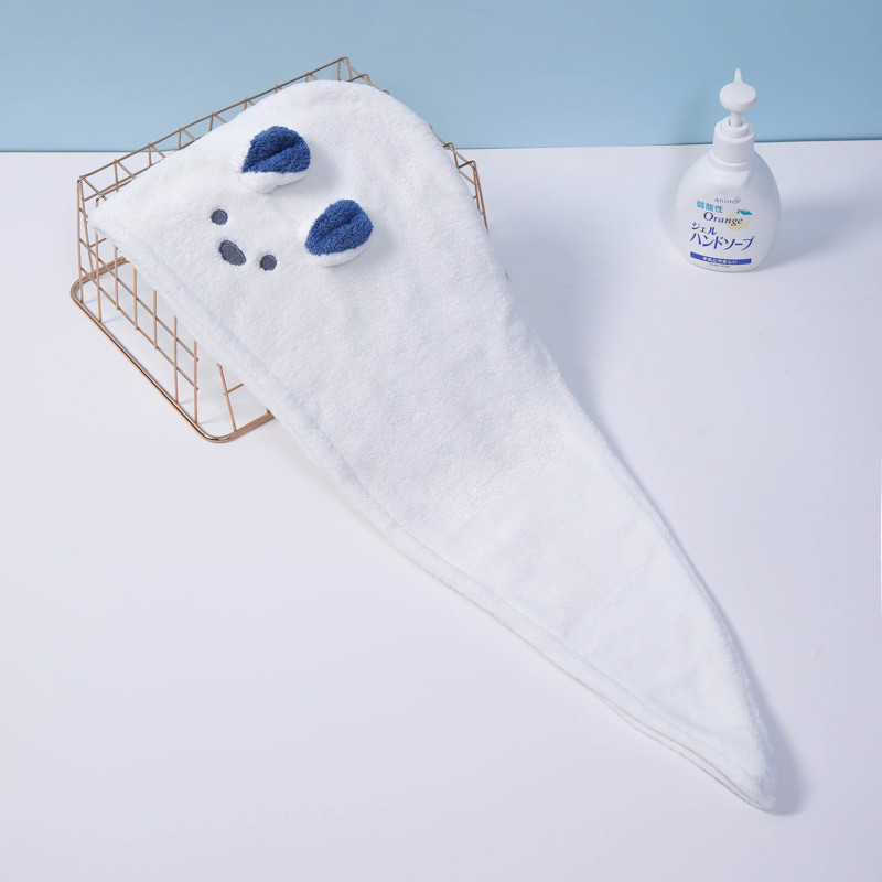 Prosop de păr moale din microfibră pentru fete, super absorbant, cu uscare rapidă, șapcă de duș magică pentru femei, pentru baie, turban de păr, înveliș cu cap răsucit