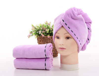 Mikropluošto plaukų rankšluostis, sugeriantis plaukų rankšluosčių įvynioklis, sutirštinamas greitai išdžiūstantiems plaukams kepuraitės turbano galvos apvyniojimas maudymosi įrankiai