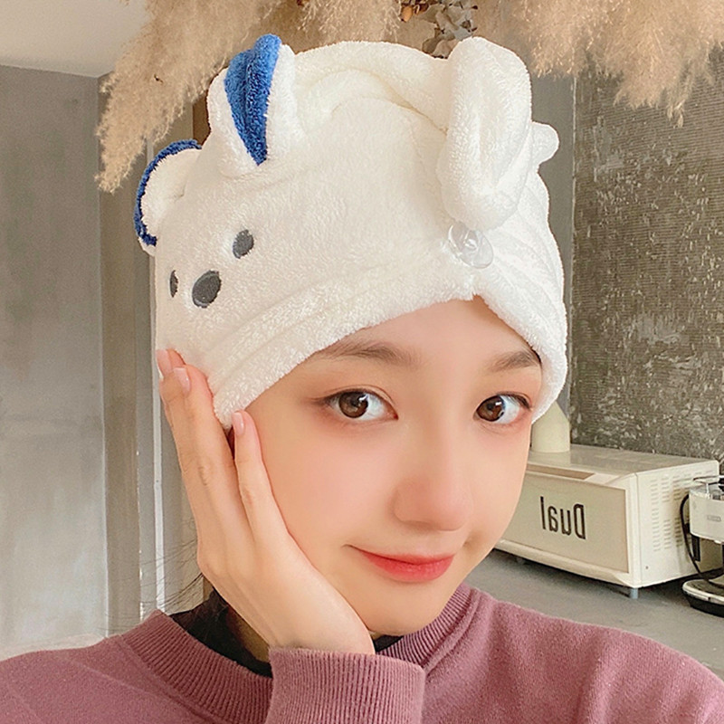 Moteriškos mergaičių Magic mikropluošto dušo kepuraitės rankšluosčių kepuraitės, skirtos sausiems plaukams, greitai džiūstančios, minkštos, skirtos panelei turbano galvutei