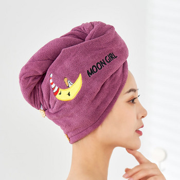 Мека микрофибърна кърпа за коса за момичета Супер абсорбираща бърза магическа шапка за сушене за душ за жени Тюрбан за коса Баня Twist Head Wrap